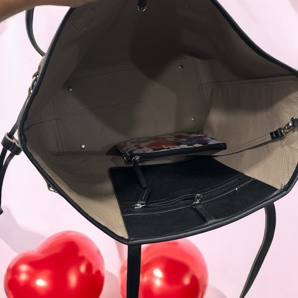 Lodis Bliss Leather Tote with Wristlet, Black - Picture 11 of 11